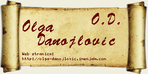 Olga Danojlović vizit kartica